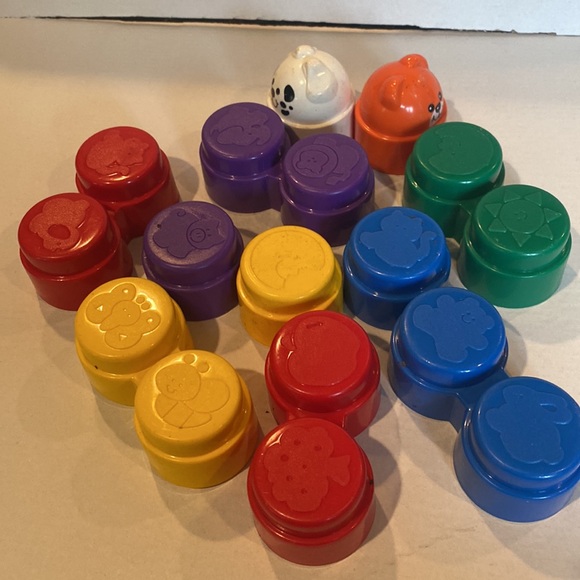 Vintage Fisher Price Stack & Build Blocks - Picture 2 of 5